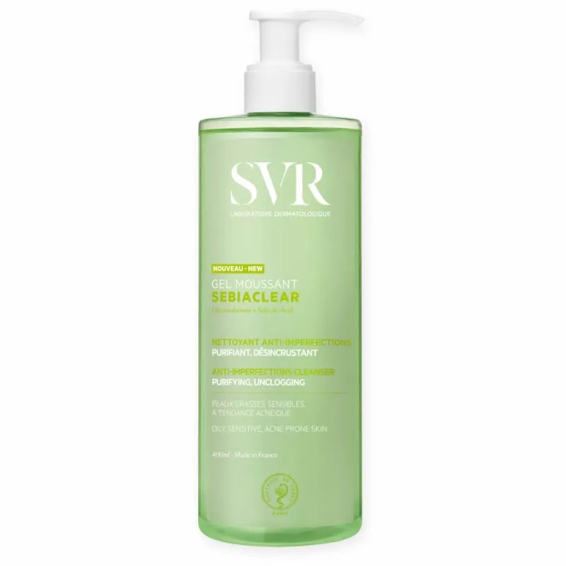 SVR Sebiaclear Gel Moussant 400ml - Efficacité Anti-Imperfect