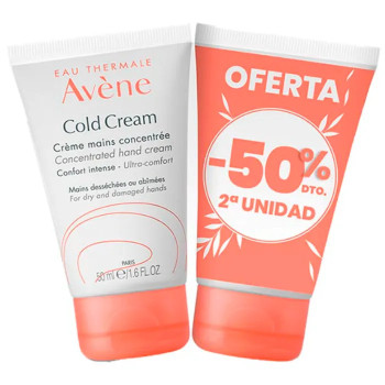 Crème Nourrissante Mains Avène Cold Cream 2x50ml - Kermatone