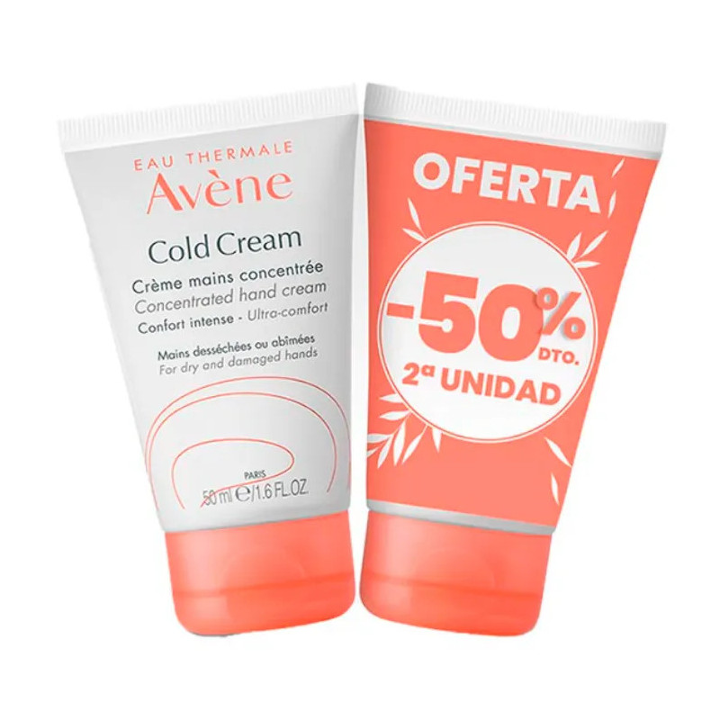 Crème Nourrissante Mains Avène Cold Cream 2x50ml - Kermatone