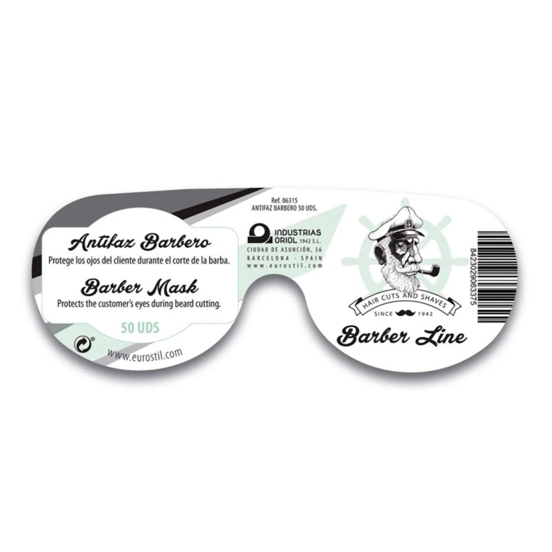 Masques Eurostil Barber Line Antifaz Barbero Noir - Kermatone