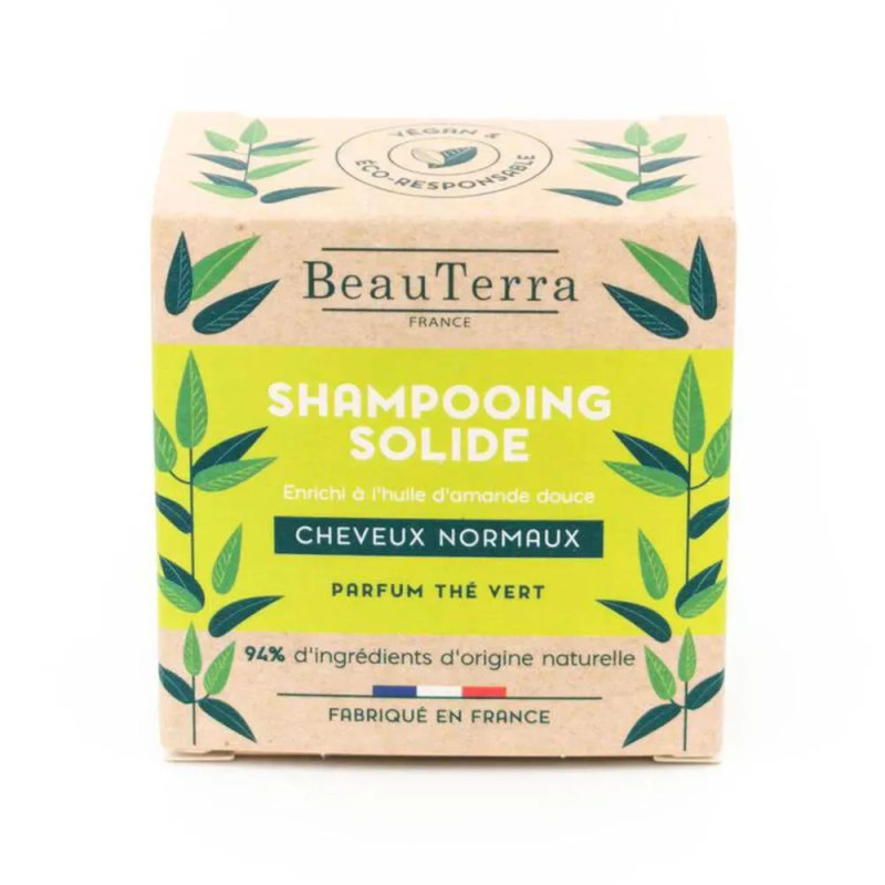 Beauterra Ch Sólido Té Verde 75g - Savon Naturel Kermatone
