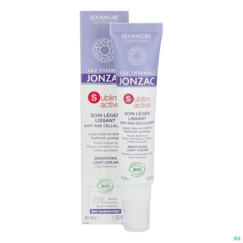 Jonzac Crème Légère Anti-Âge 40ml - Éclat & Hydratation | Kermatone