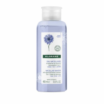 Klorane Eau Micellaire au Bleuet - Démaquille en douceur | Kermatone