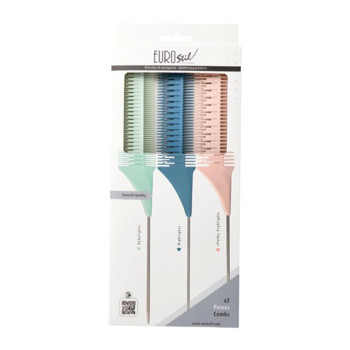 Peignes Mechas Eurostil - Set de 3 | Coiffure Pro