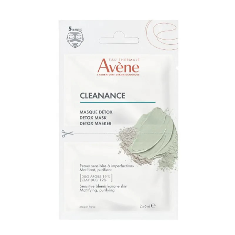 Avène Cleanance Masque Détox - Soin Purifiant pour Peau Grasse | Kermatone