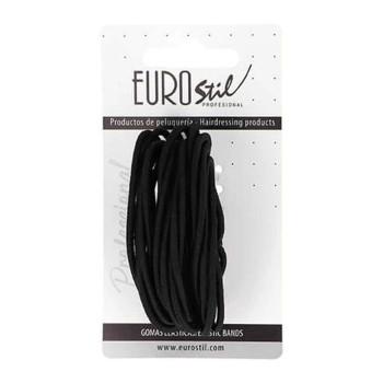 Gommes Élastiques Eurostil Negro - Tenue Parfaite pour Vos Coiffures