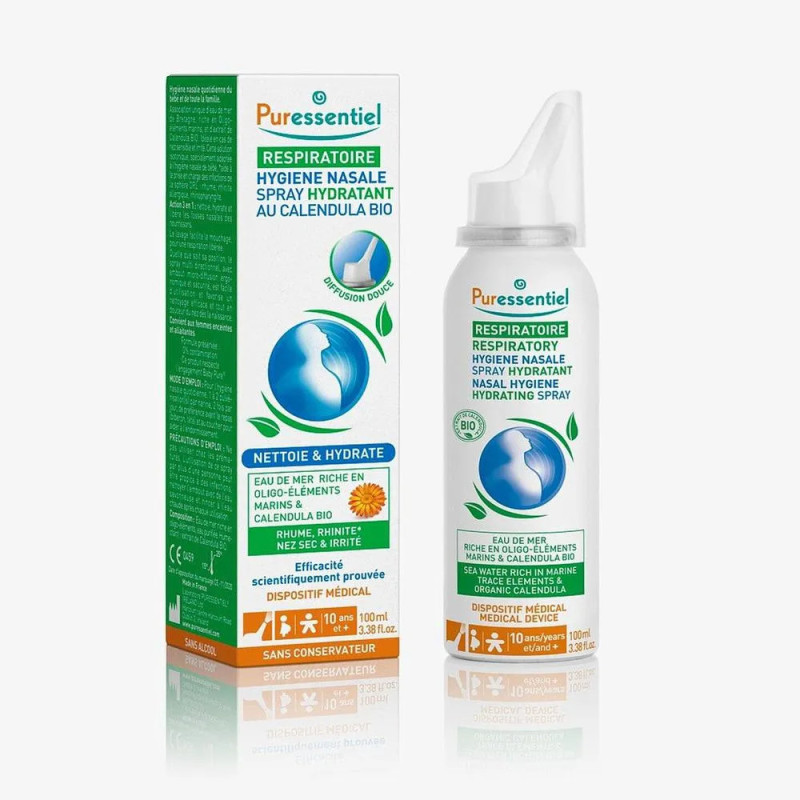 Spray Nasal Hydratant Puressentiel 100ml - Confort Respiratoire | Kermatone