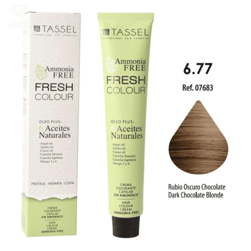 Crème Décolorante Eurostil Fresh Colour 677 - Chocolat Brun Foncé