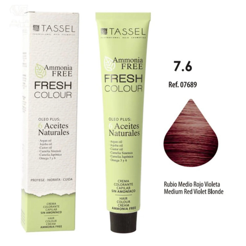 Eurostil Fresh Colour Crème Décolorante 76 Rubio Medio Rojo Violeta