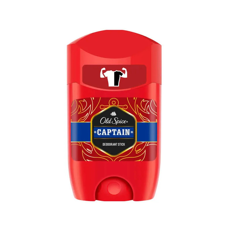 Old Spice Captain Déodorant Stick 50ml - Fraîcheur Durable | Kermatone
