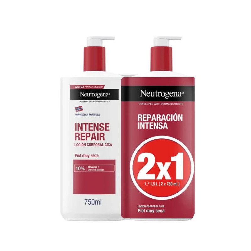 Neutrogena Lotion Réparatrice Intense 2x750ml