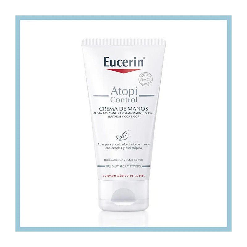 Crème Pour Les Mains Eucerin Atopicontrol - Hydratation Intense | Kermatone