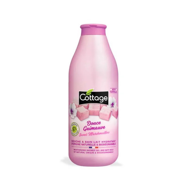 Cottage Douce Guimauve Douche & Bain Hydratant 750ml - Kermatone