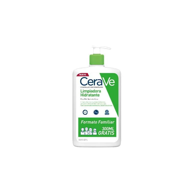 CeraVe Crème Lavante Hydratante 1L - Nettoyage Doux Kermatone