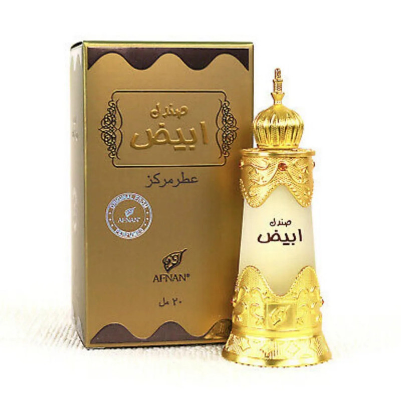 Afnan Abiyad Sandal Perfume Oil 20ml - Parfum Envoûtant Kermatone