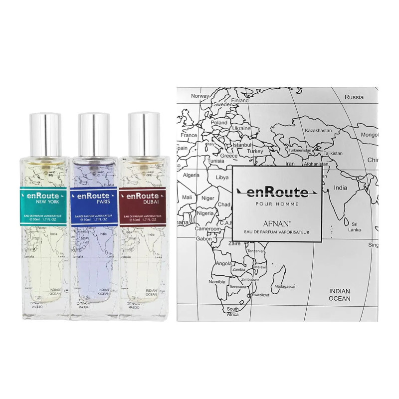 Afnan Enroute Eau De Parfum Pour Homme - New York, Paris, Dubaï 50ml