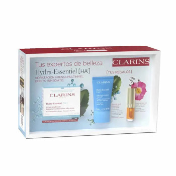 Clarins Hydra-Essentiel Crème Visage Désaltérante 50ml Coffret 3 Produits