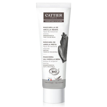 Masque Argile Noire Cattier Paris - Purifiant & Éclatant | Kermatone