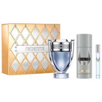 Paco Rabanne Invictus - Coffret Eau de Toilette 100ml + Déodorant 150ml + Eau de Toilette 10ml