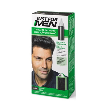Shampooing Colorant Noir Naturel Just For Men - Kermatone