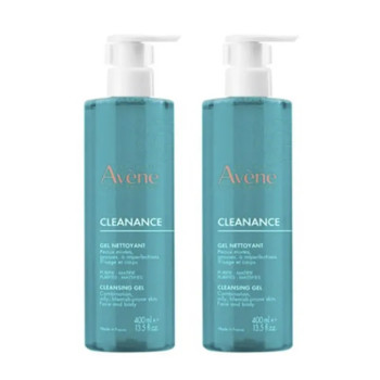 Avène Cleanance Duo Gel Nettoyant 2 x 400ml