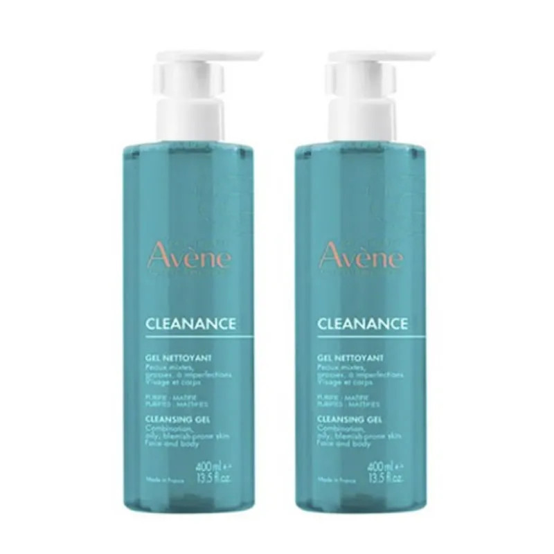 Avène Cleanance Duo Gel Nettoyant - Pureté et Confort | Kermatone