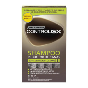 Just for Men Contrôle GX Shampooing Cheveux Gris - Kermatone