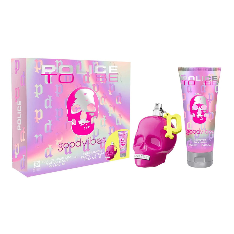 Police To Be Goodvibes Eau De Parfum pour Femme 40ml et Lotion Corporelle Parfumée 100ml