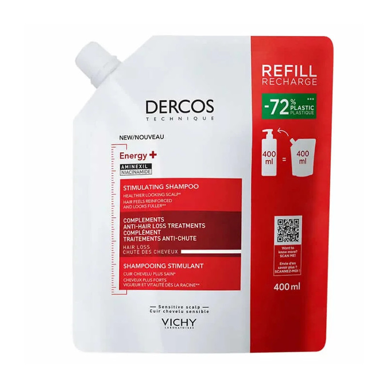 Vichy Dercos Energy+ Shampooing Stimulant Recharge 400ml