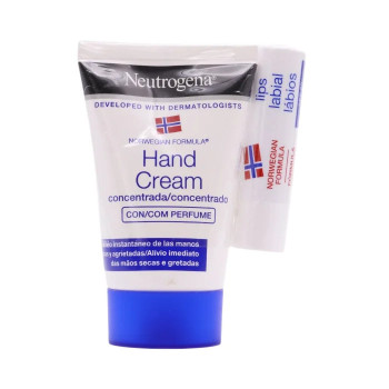 Neutrogena Crème Mains Concentrée 50ml + Baume à Lèvres Kermatone