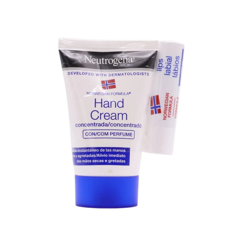 Neutrogena Crème Mains Concentrée 50ml + Baume à Lèvres Kermatone