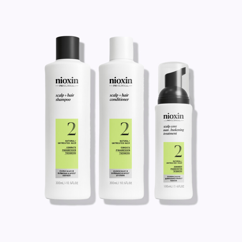 Nioxin Sistema 2 - Kit de Traitement pour Cheveux Naturels Affaiblis