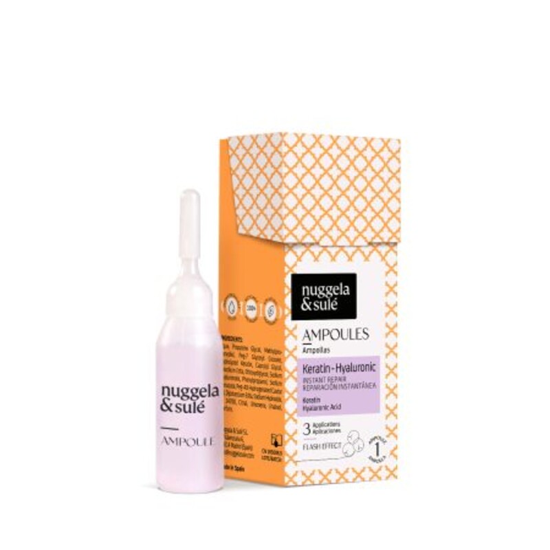 Ampoules Nuggela and Sulé à la Kératine et Acide Hyaluronique