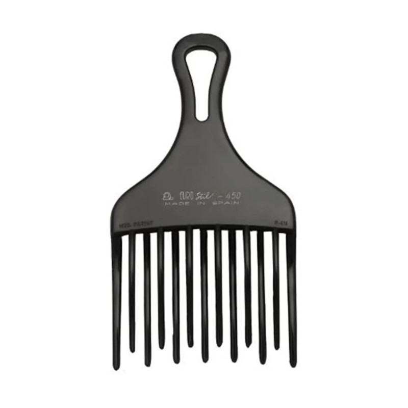 Eurostil Peine Ahuecador Doble Pua Grande Negro Negro 1un