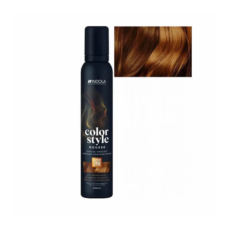 Indola Color Style Mousse Châtain Noisette – Kermatone