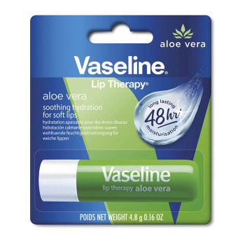 Vaseline Bálsamo Labial Stick Aloe Vera 4,8g - Hydratation intense Kermatone