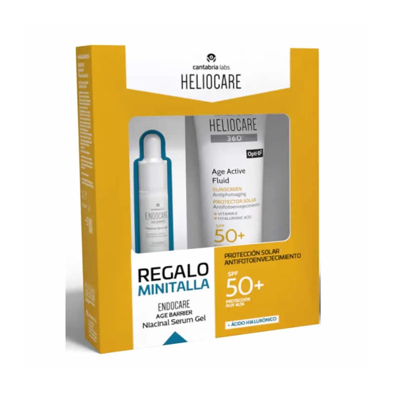Heliocare Age Active Fluid Sunscreen Spf50+ 50ml Coffret 2 Produits