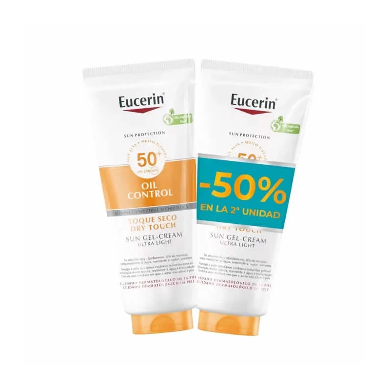 Eucerin Oil Control Dry Touch Sun Gel Cream Ultra Light 2x200ml
