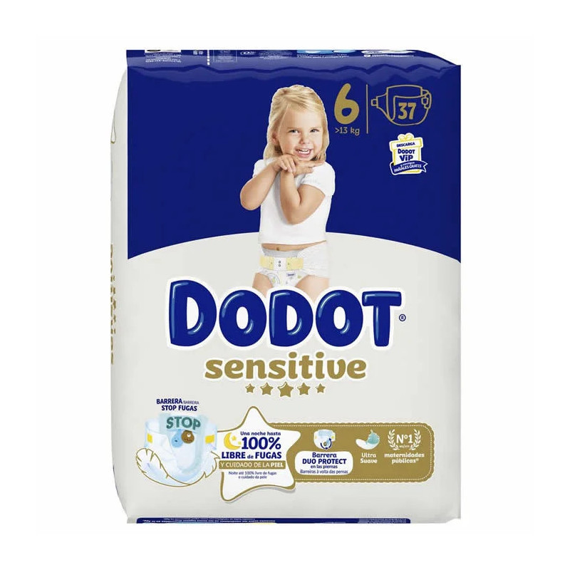 Dodot Sensitive Size 6 Diapers 13 kg 37 Units