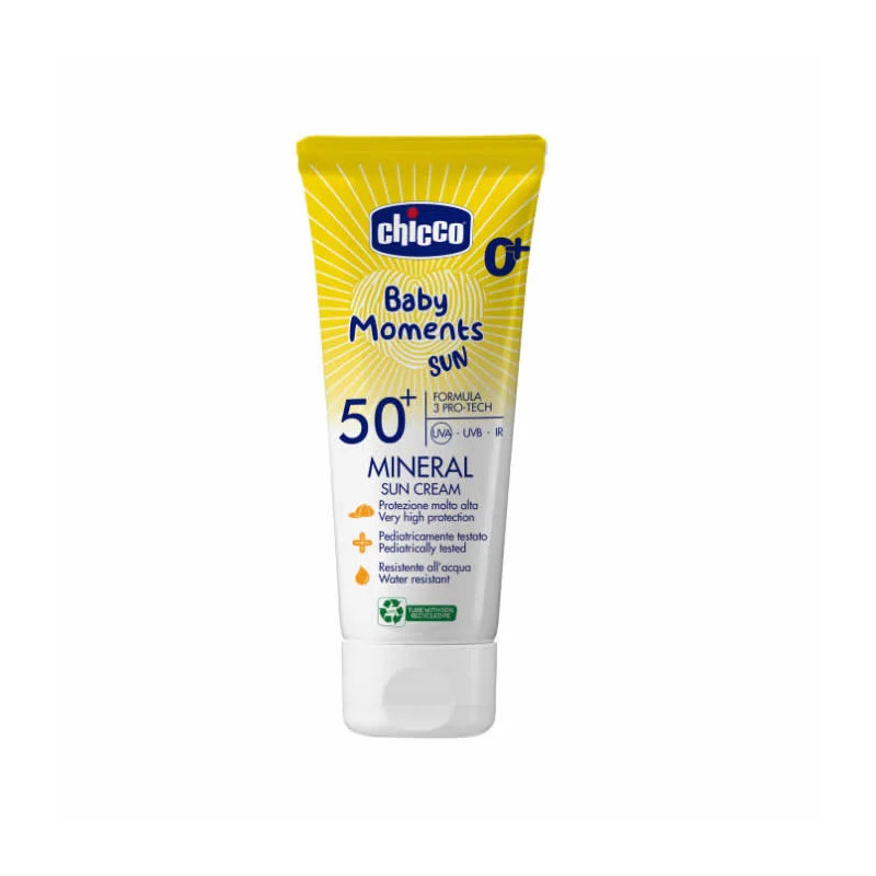 Chicco Baby Moments Crème Solaire SPF50+ - Protection Bébé | Kermatone