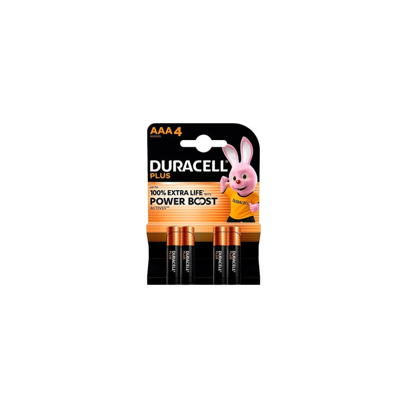 Duracell Plus AAA Pack de 4 Piles - Performance Optimale Kermatone