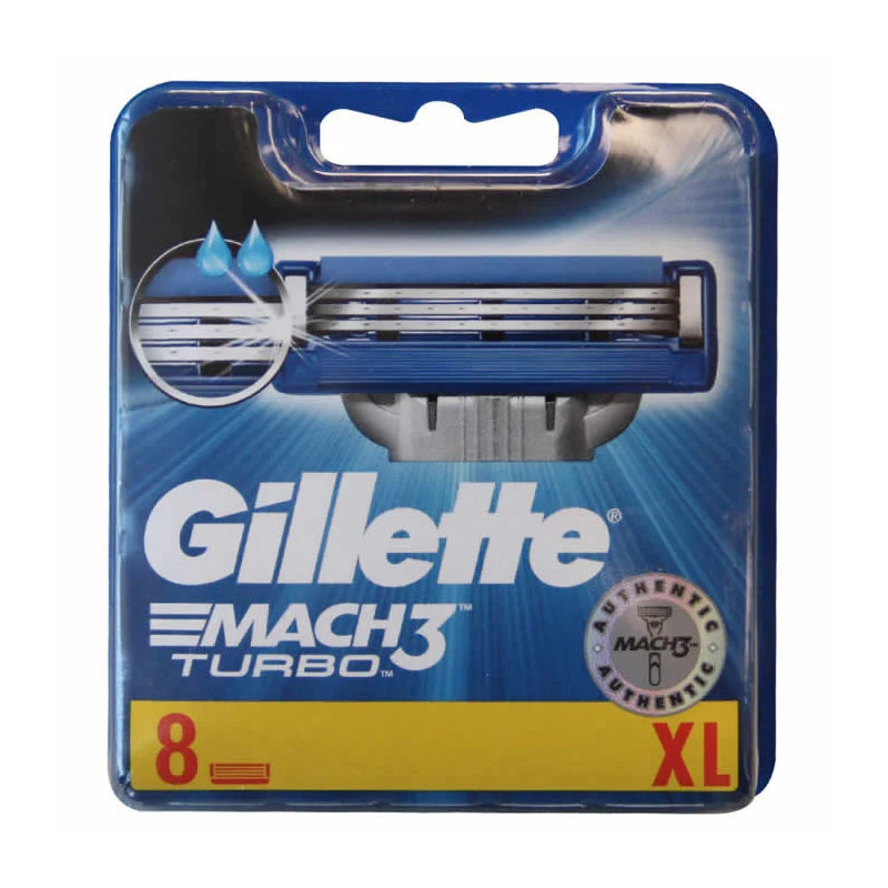 Gillete Mach3 Turbo 8 Units XL