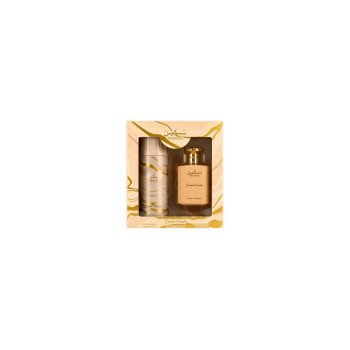 Paris Corner Taskeen Caramel Cascade EDP Spray 100ml avec Déodorant Spray 200ml