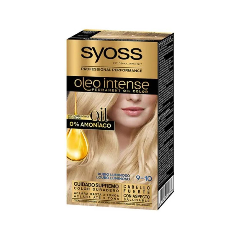 Syoss Oleo Intense 9-10 : Couleur Blonde Lumineuse - Kermatone