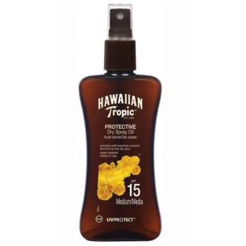 Hawaiian Tropic Protective Dry Spray Oil SPF15 - 200ml