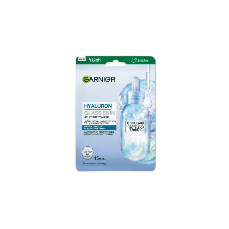Masque Glass Skin Garnier Pure A | Soin du visage