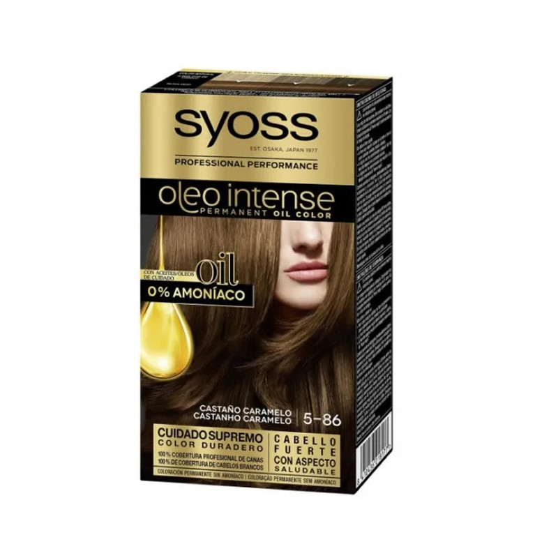 Syoss Oleo Intense Coloration Caramel Brown – Cheveux Brillants | Kermatone