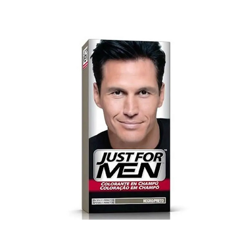 Just For Men Shampoing Colorant Noir 66ml - Prix 10,49€