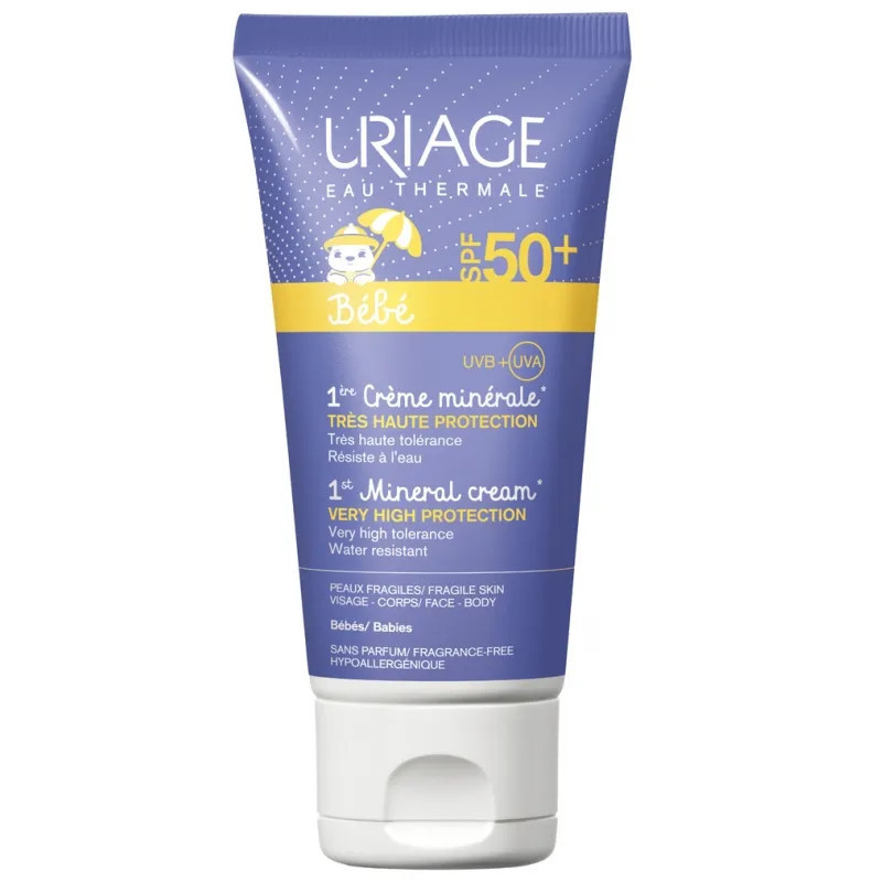 Uriage Baby Crème Minérale SPF50+ 50ml | Protection