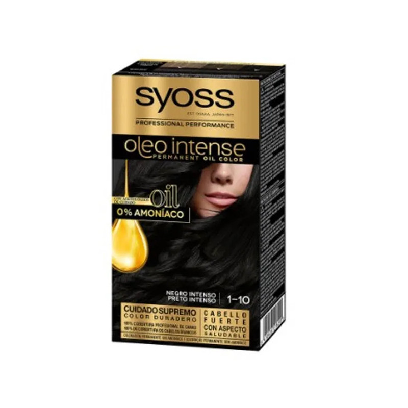 Syoss Oleo Intense Coloration Permanent Noir Profond | Kermatone